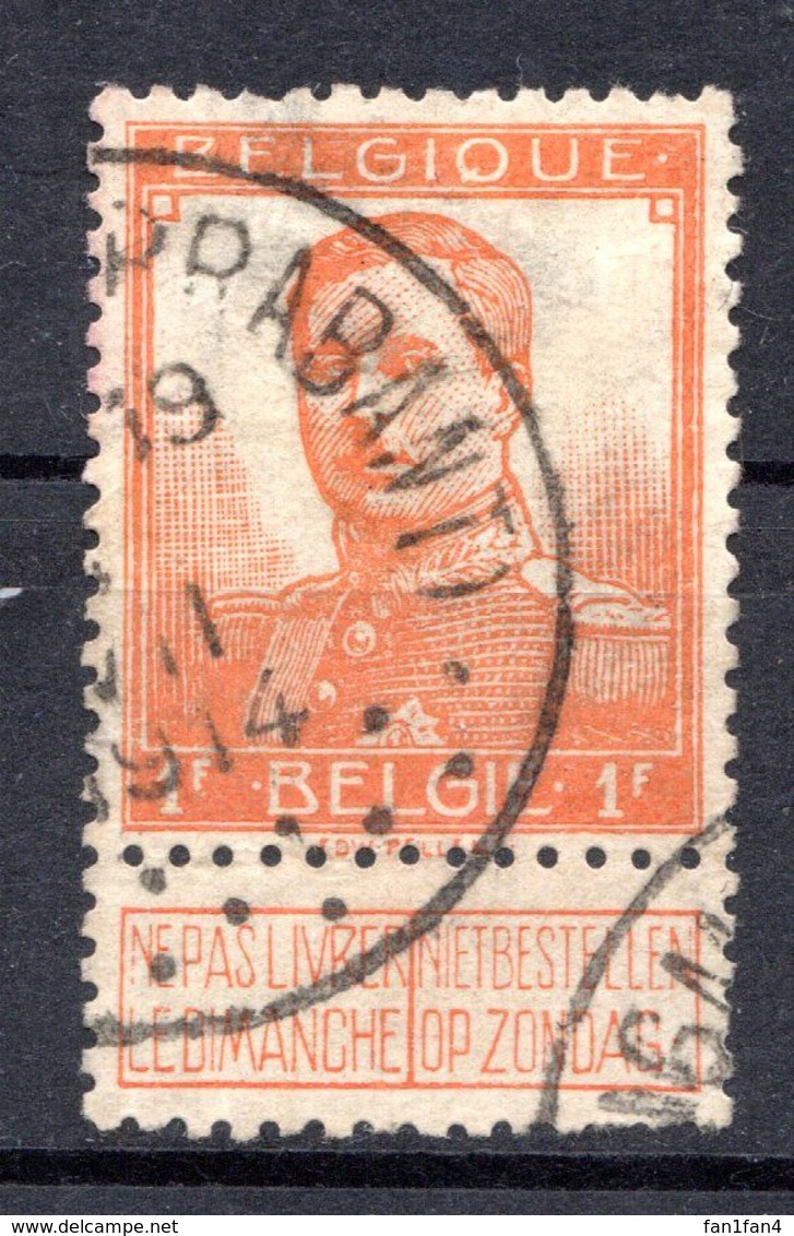 BELGIQUE - 1912-13 - N° 116 - 1 F. Orange - (Albert 1er) - 1912 Pellens