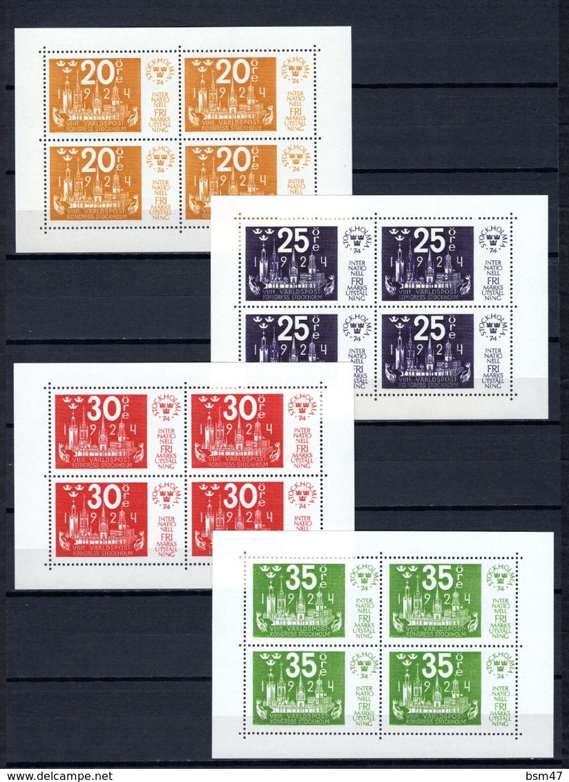 Zweden: 1974 - Jaargang Compleet Postfris / Year Complete MNH - Komplette Jahrgänge