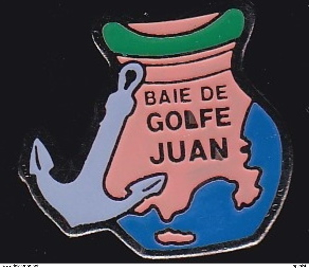 65898- Pin's.Baie De Golf Juan.Jarre.Ancre Marine.Plongée. - Plongée
