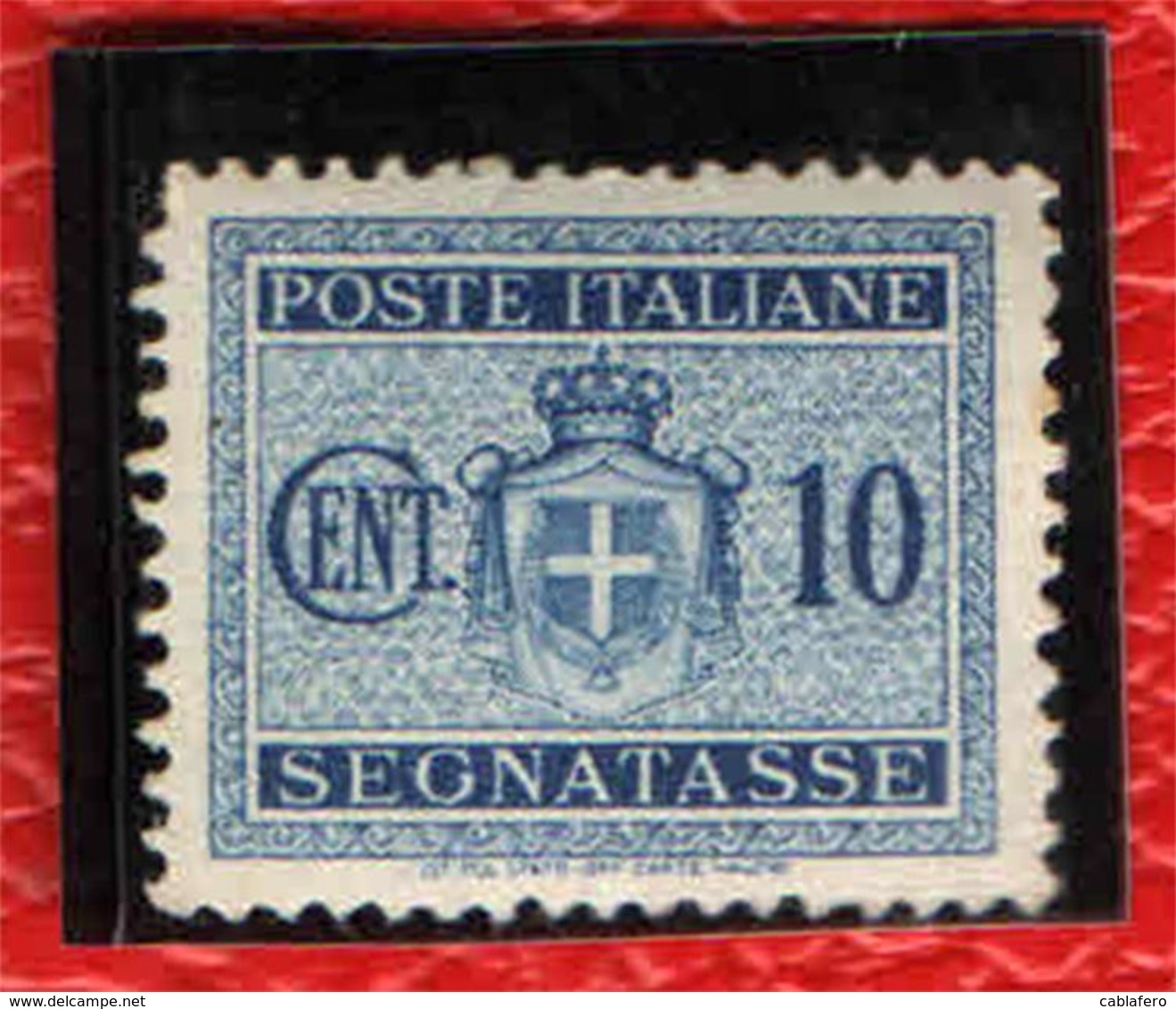 ITALIA - LUOGOTENENZA - 1945 - SEGNATASSE - VALORE DA 10 CENT. - FILIGRANA RUOTA - MNH - Taxe