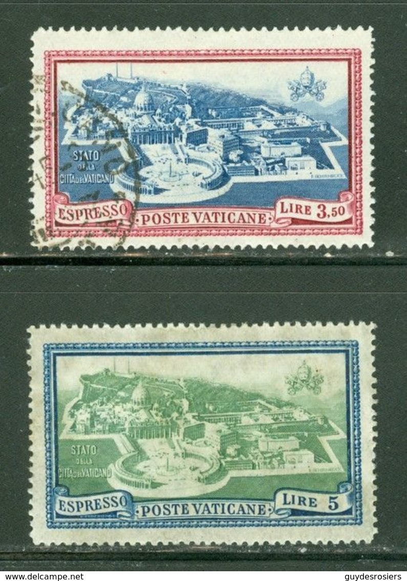 Vatican; Scott # E-5 + E-6; Usagés  (9278) - Segnatasse