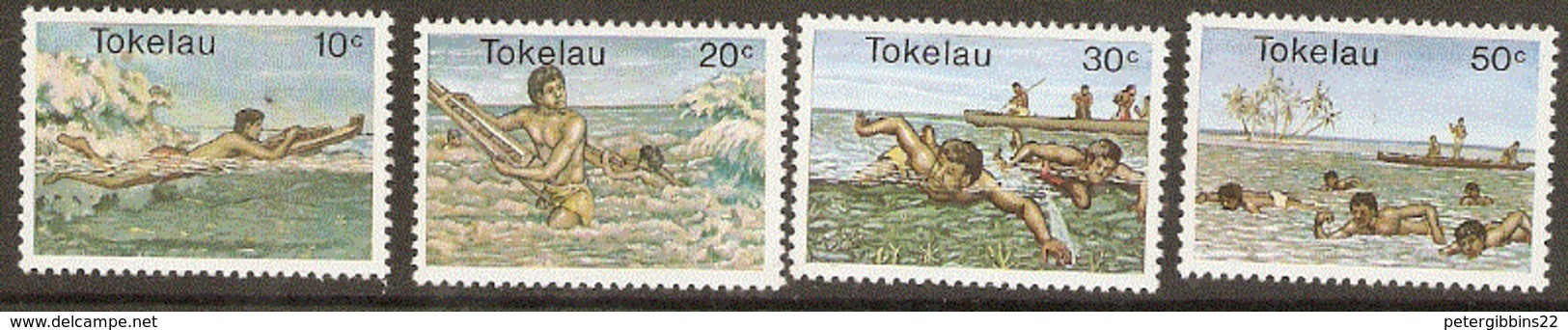 Tokelau  1980  SG 73-6  Water Sports    Unmounted Mint - Tokelau