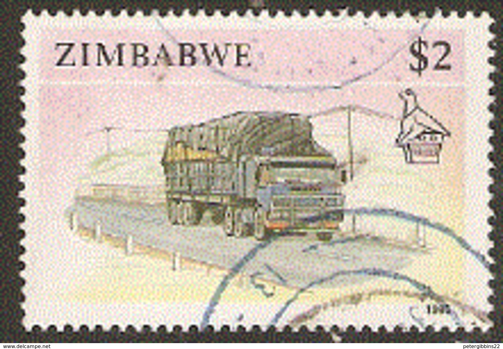 Zimbabwe  1990  SG 7855  Transport Lorry    Fine Used - Zimbabwe (1980-...)