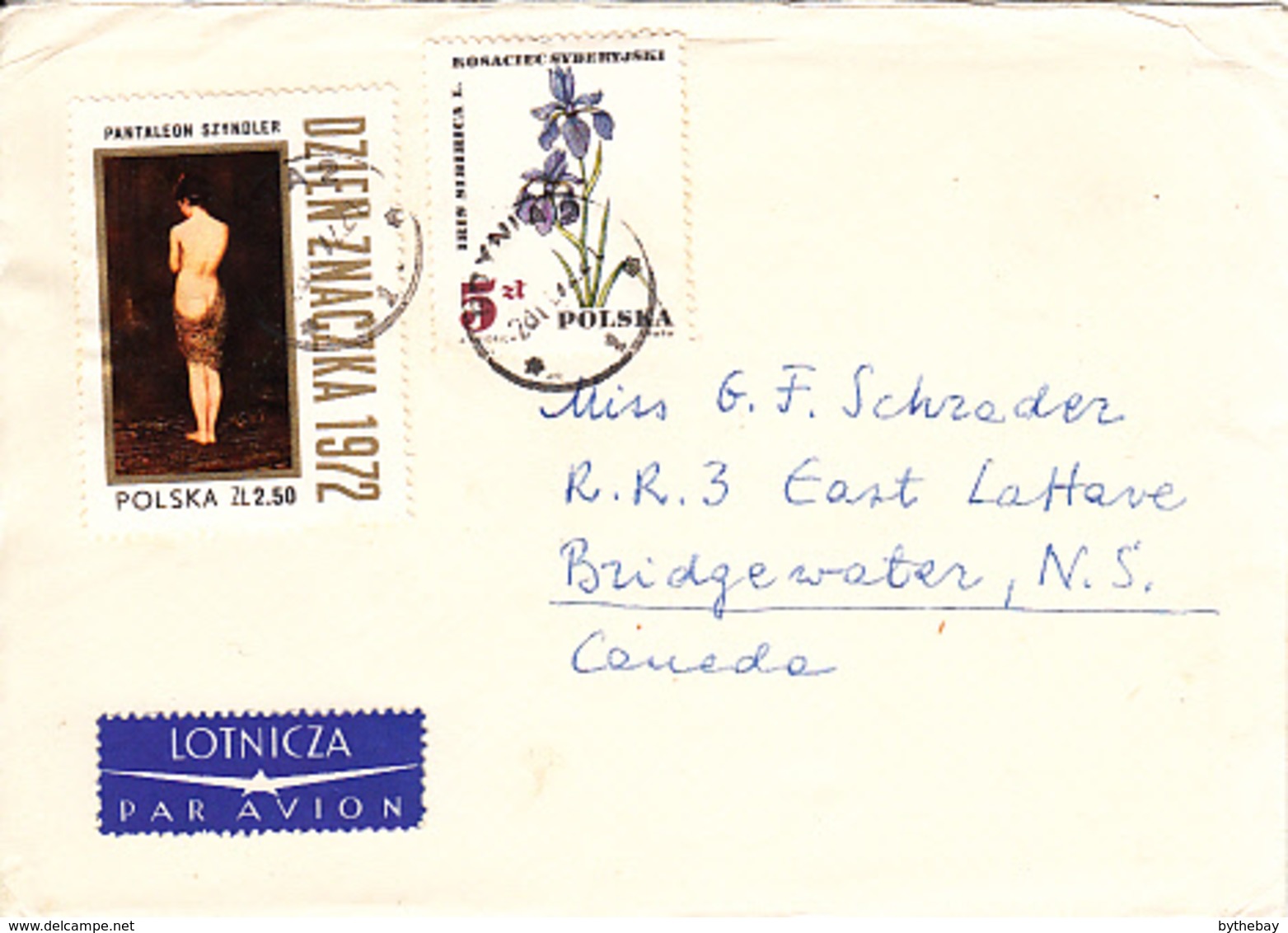 Poland To Canada 13 Airmail Covers Mainly 1970s - Covers & Documents