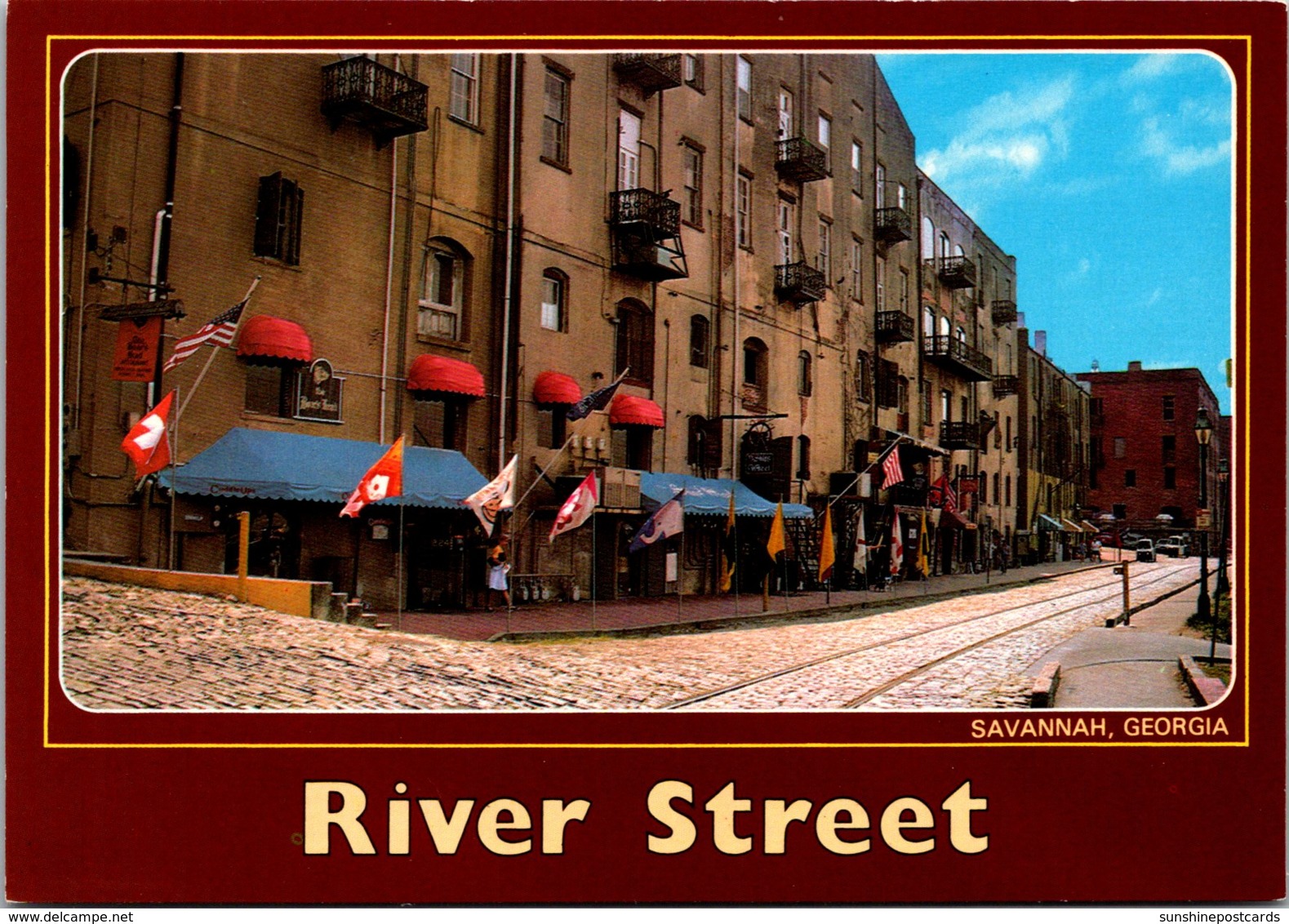 Georgia Savannah River Street Once A Thriving Cotton Port - Savannah