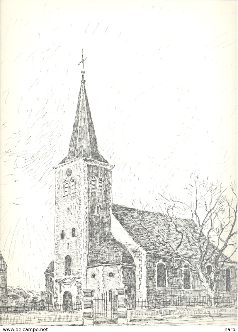 SOUMAGNE -  L'Eglise - Lithographie De Laurent BALHAN (Mi11) - Lithographies