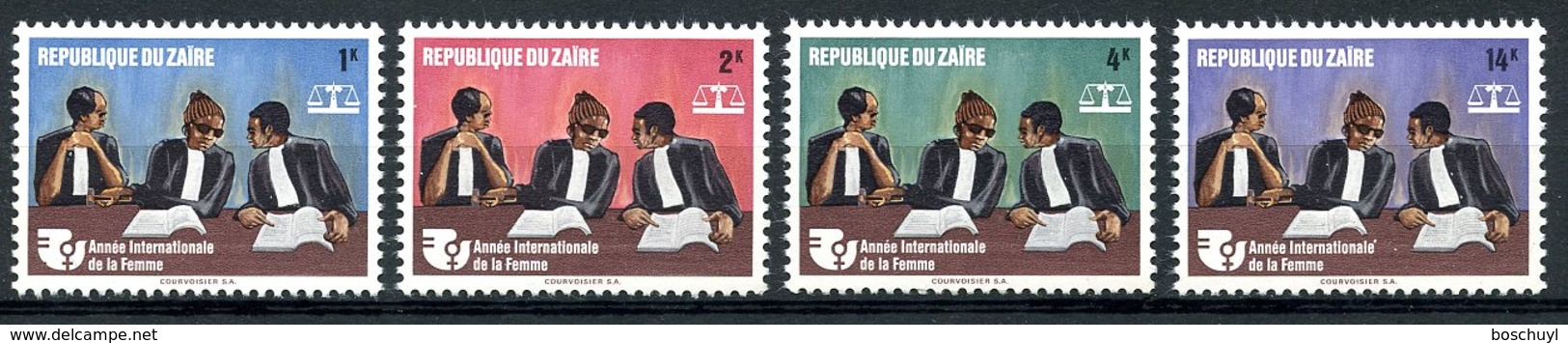 Zaire, 1975, International Woman's Year, United Nations, MNH, Michel 518-521 - Other & Unclassified