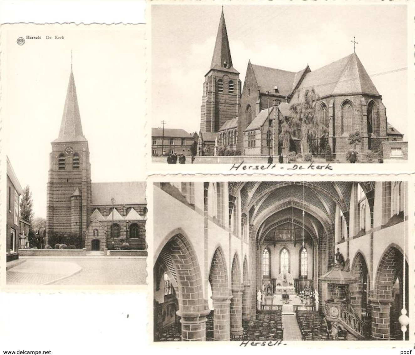 Herselt : De Kerk ---- 3 Kaarten - Herselt