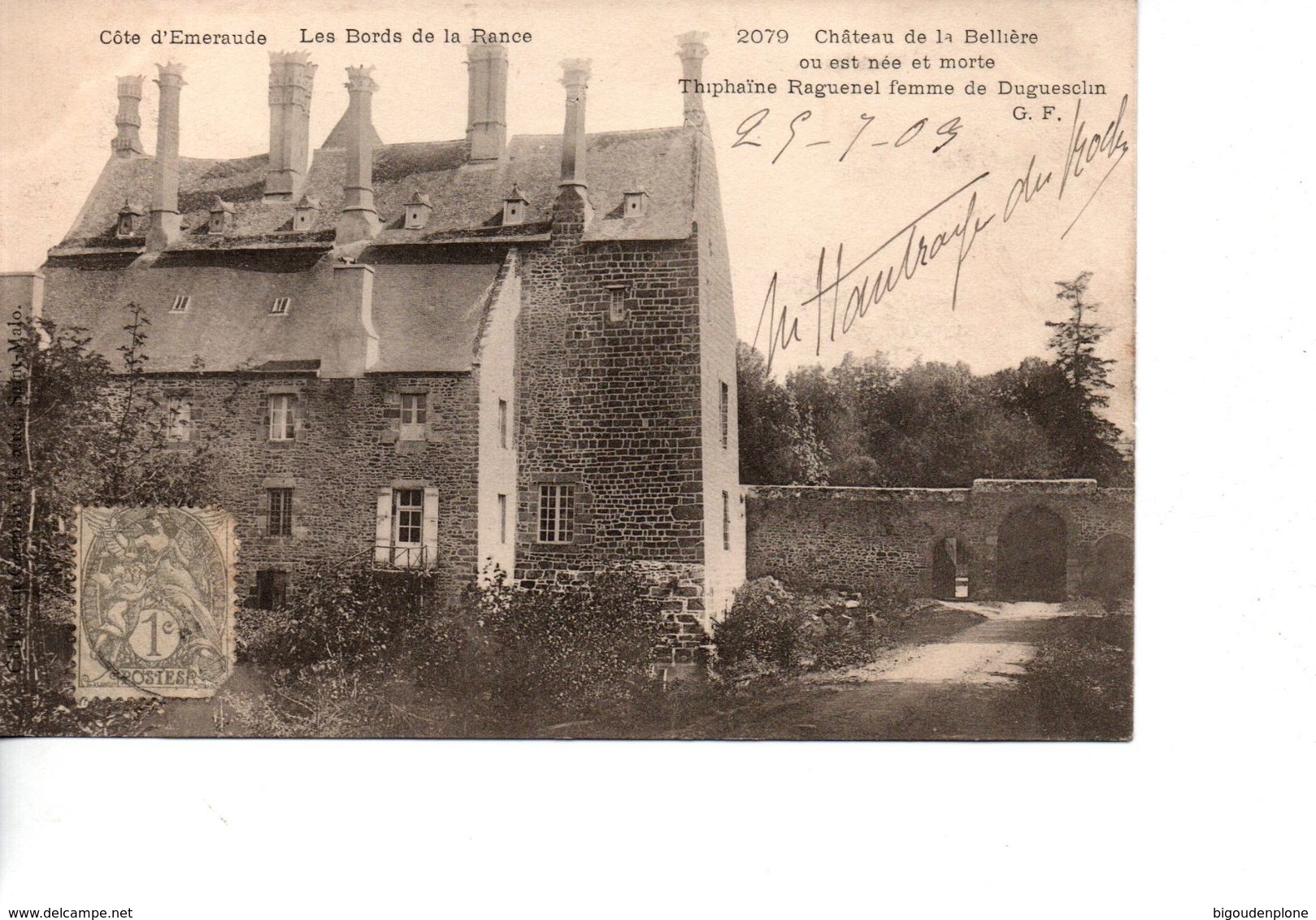 CP Les  Bords De La Rance  Château De La Bellière... - Autres & Non Classés