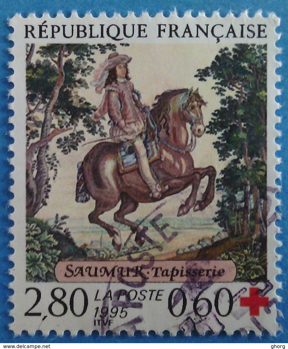 France 1995  : Au Profit De La Croix-Rouge, Tapisserie De Saumur N° 2946 Oblitéré - Used Stamps