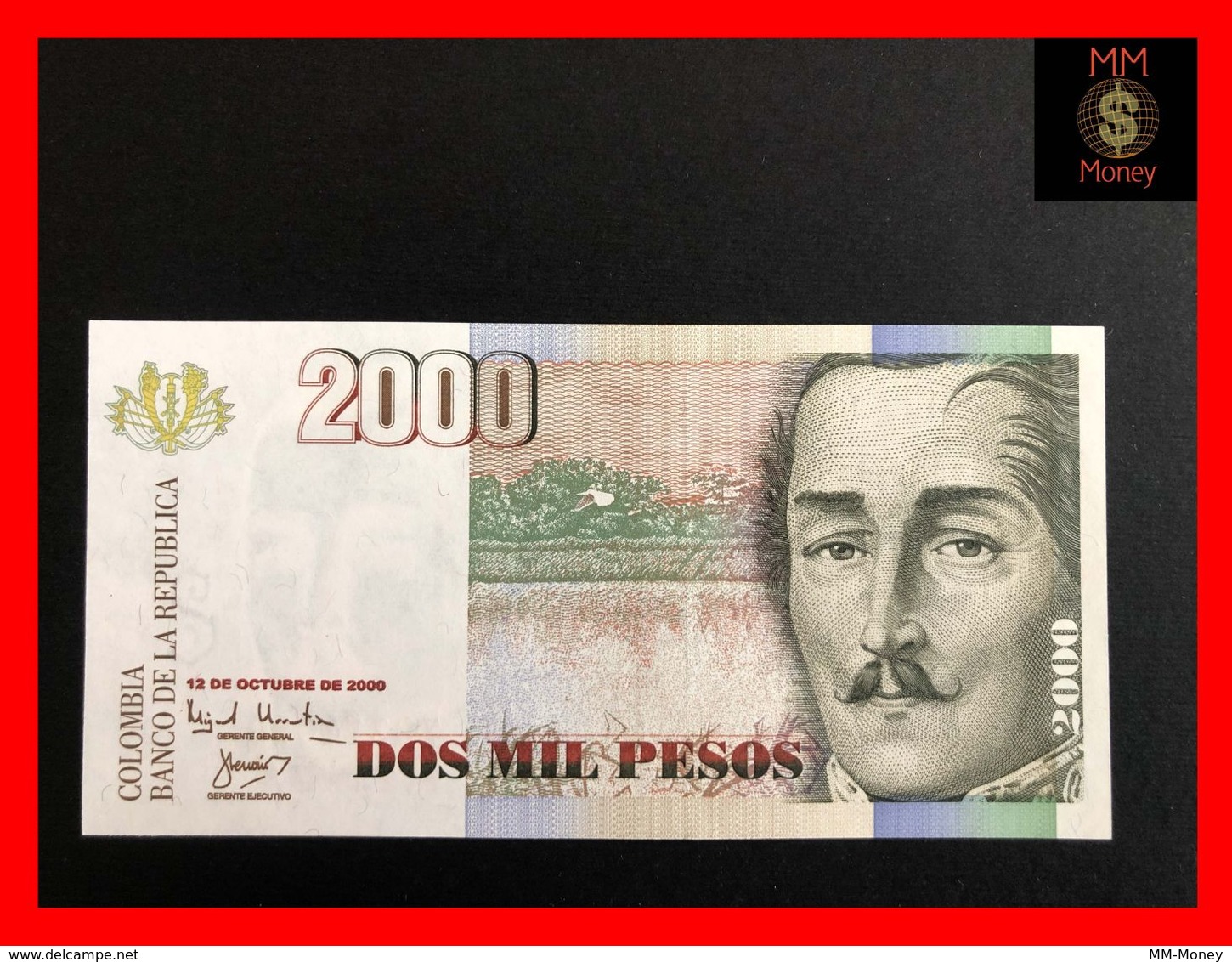 COLOMBIA 2.000 2000 Pesos  12.10.2000  P. 451  UNC - Colombia