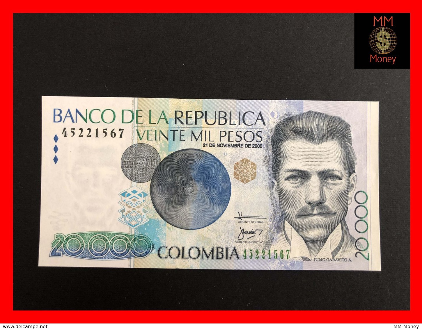 COLOMBIA 20.000 20000 Pesos  21.11.2006  P. 454  UNC - Colombia