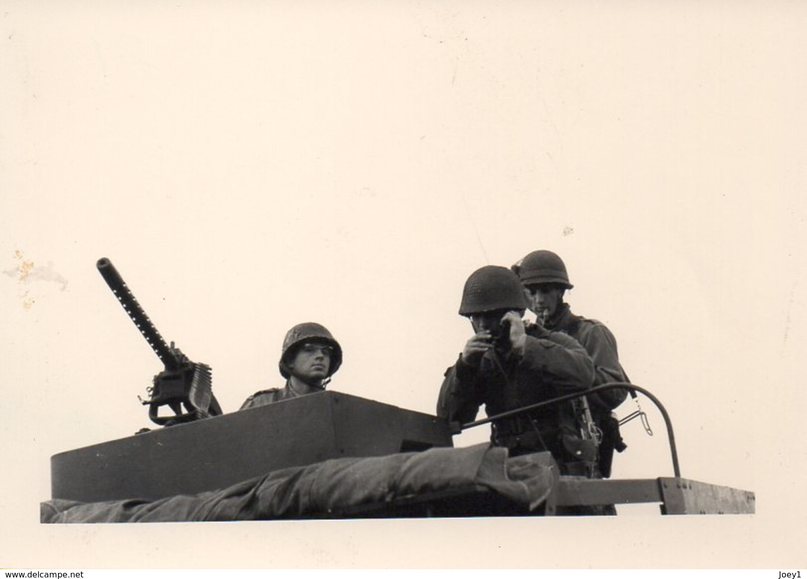 Photo Guerre D Algérie 1962 ,auto Mitrailleuse - Krieg, Militär