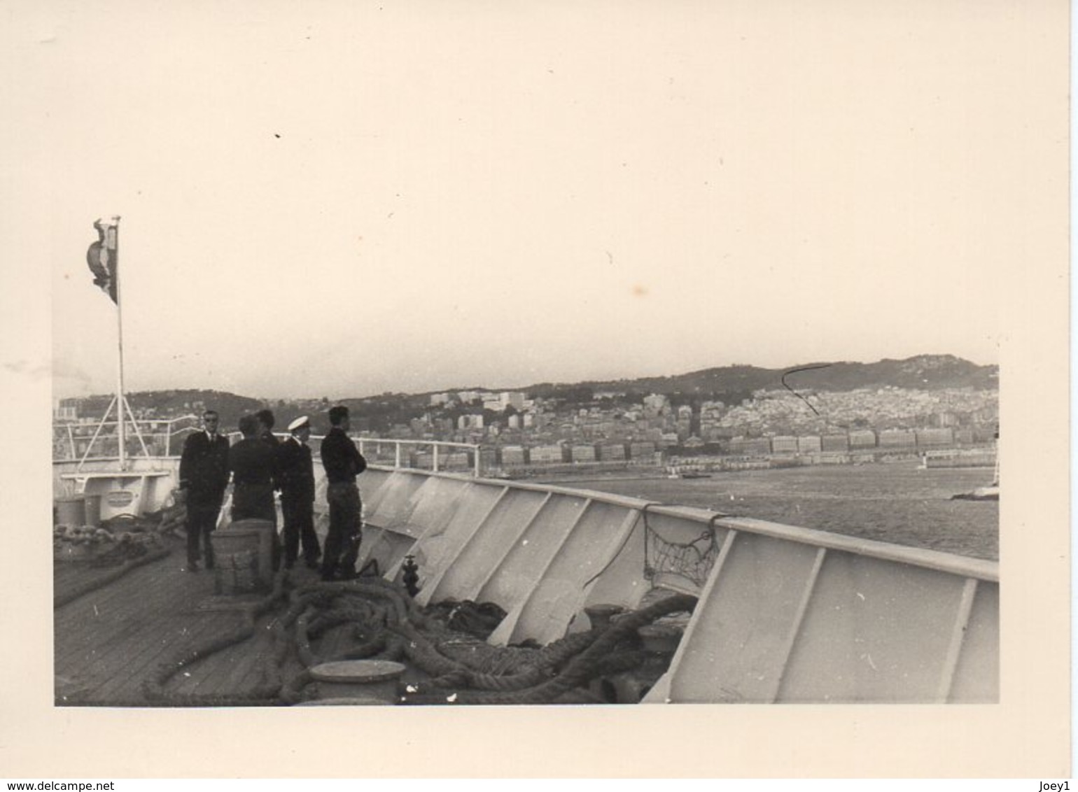 Photo Guerre D Algérie 1962 ,navire  Sur La Cote Algérienne. - War, Military