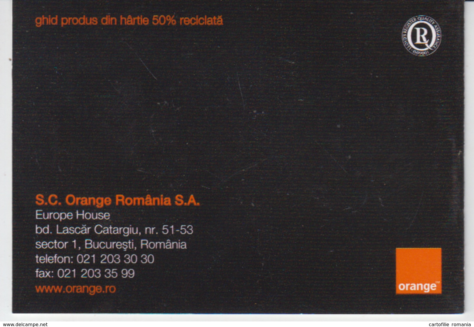 Orange Telecommunications - Orange Prepay SIM User's Manual - 12 Pages - Size Of The Book 105/75 Mm - Altri & Non Classificati