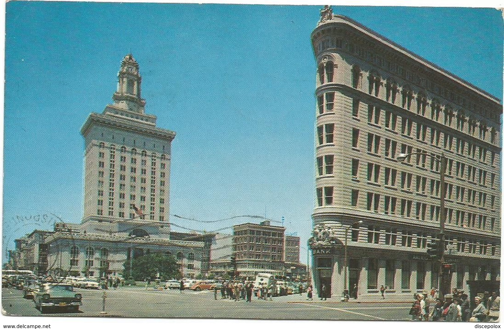 XW 3131 Oakland - Broadway And 14th Street - Auto Cars Voitures / Viaggiata 1958 - Oakland