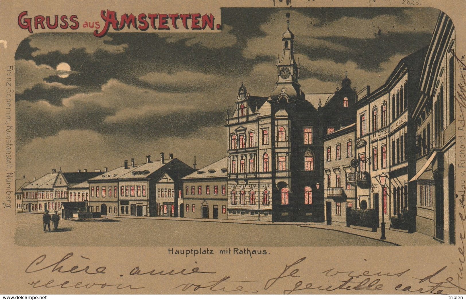 Gruss Aus Amstetten - Hauptplatz Mit Rathaus - Amstetten