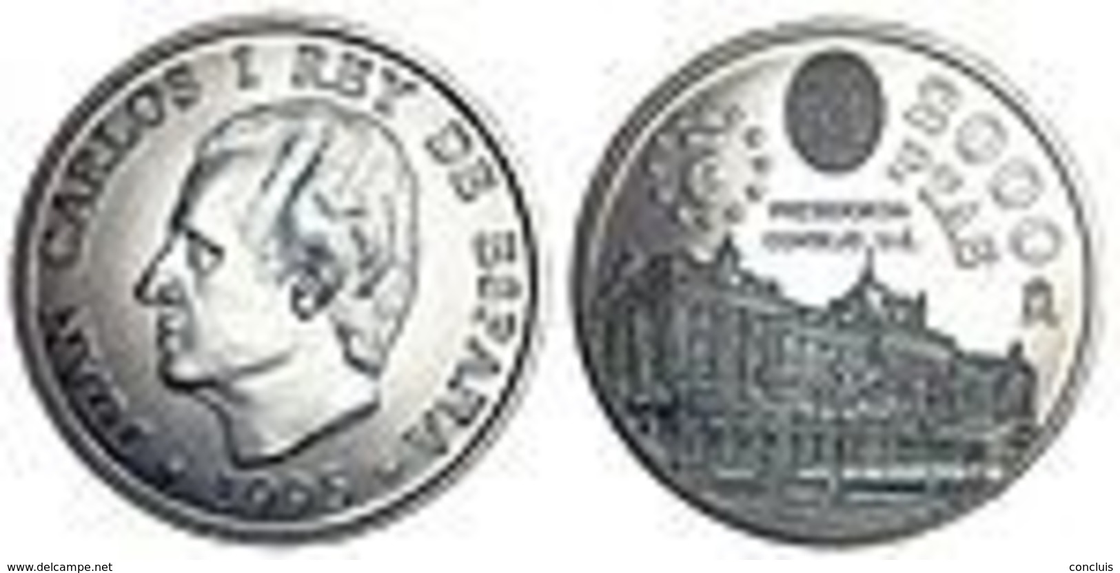 España 1995. Moneda 2000 Pesetas Plata. Presidencia Del Consejo De La UE. Palacio Real - 2 000 Pesetas