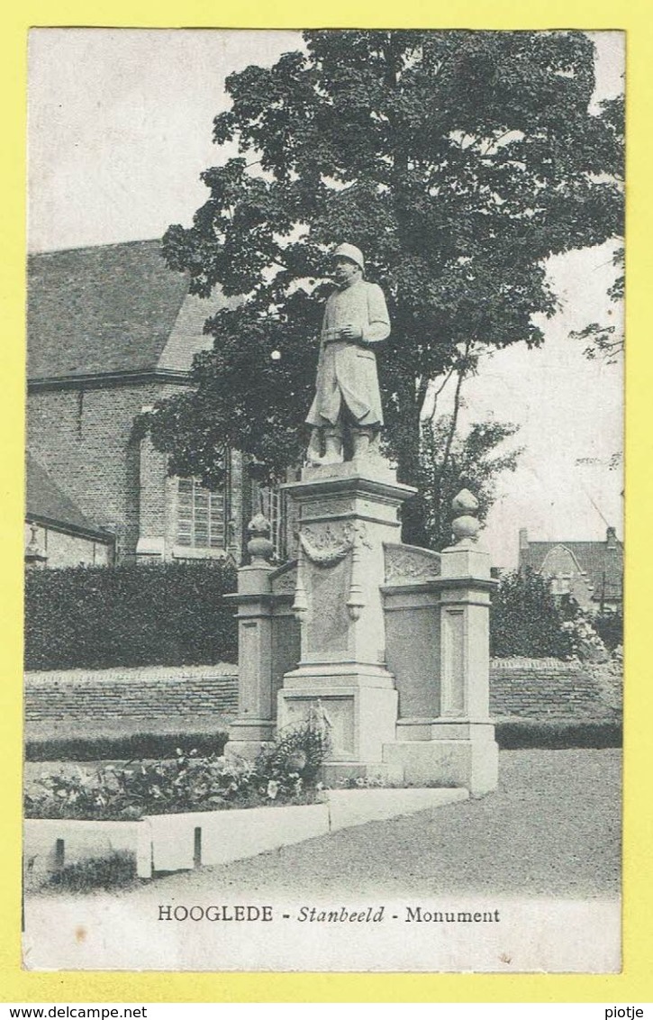 * Hooglede (bij Roeselare - West Vlaanderen) * Standbeeld, Monument, Soldat, Mémorial, Gedenksteen, Unique - Hooglede