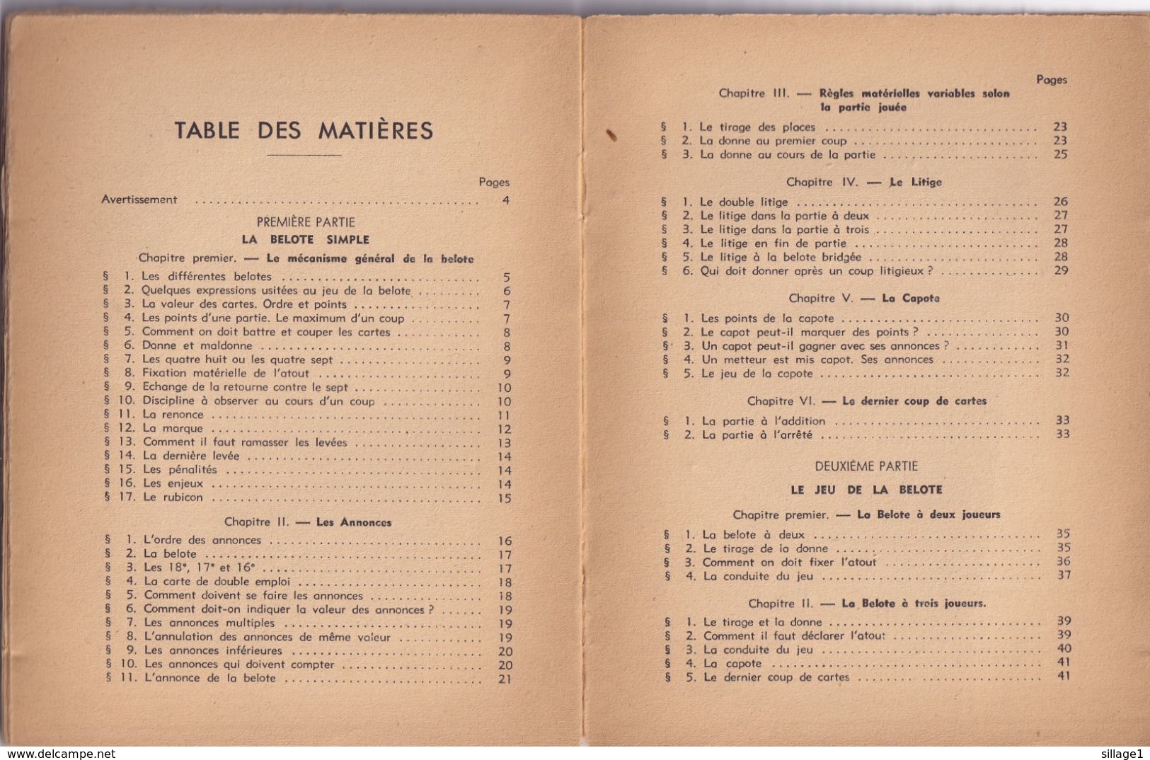 LA BELOTE EXPLIQUEE POUR TOUS Par Henri De GUERRE - L'A.B.C. DES JEUX - Edition CHIRON - Rare - Jeux De Société