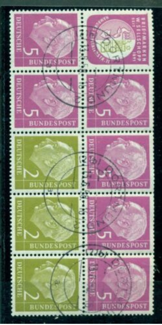Bund, Heuss I Nr. HBl 6 Gestempelt - Used Stamps