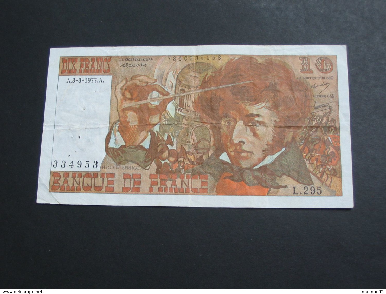 10 Francs - BERLIOZ - 3-3-1977  **** EN ACHAT IMMEDIAT **** - 10 F 1972-1978 ''Berlioz''