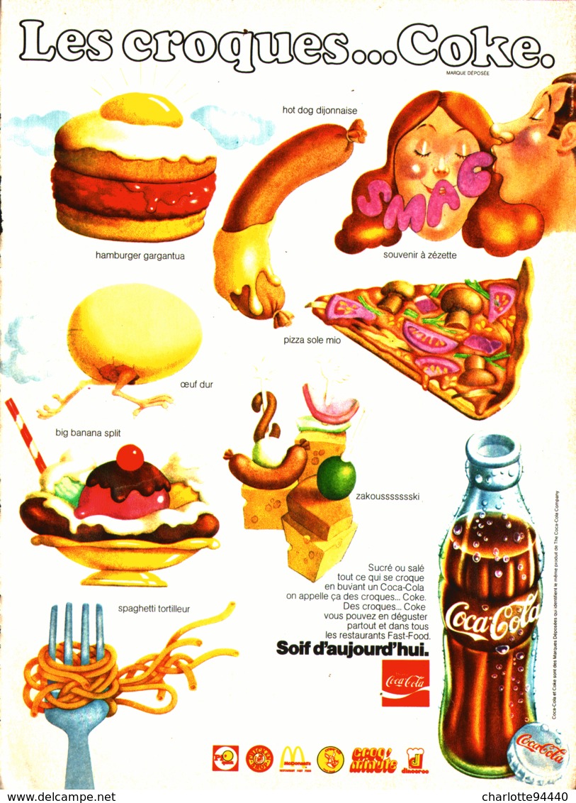 PUB   " COCA-COLA   "  1974 ( 4 ) - Affiches Publicitaires