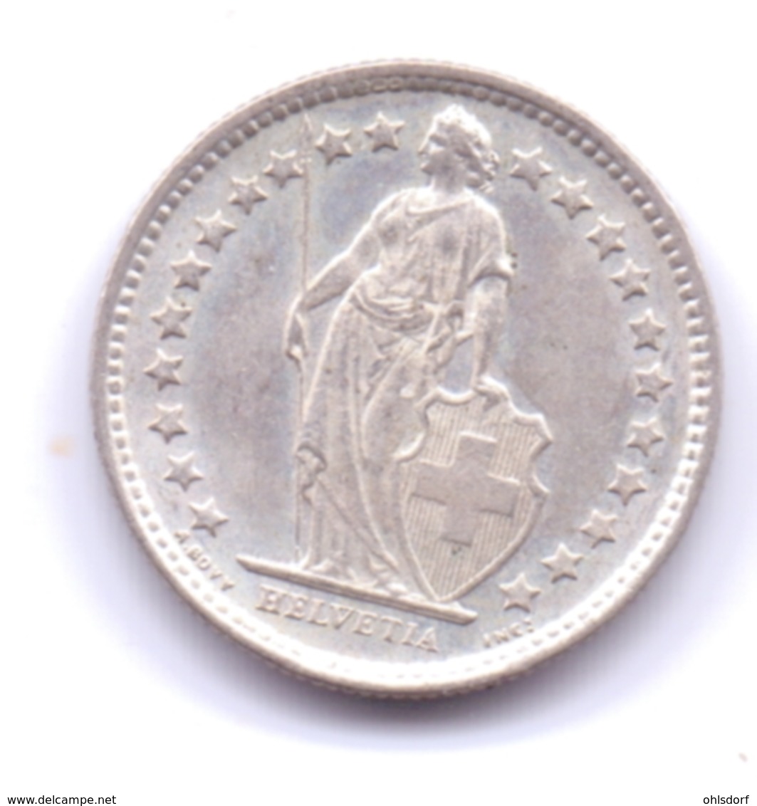 HELVETIA 1958: 1/2 Fr., Silver, KM 23 - Autres & Non Classés