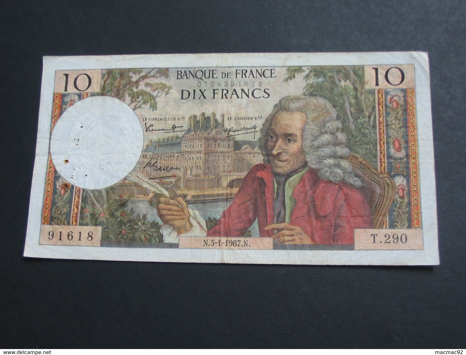 10 Dix Francs VOLTAIRE 5-1-1967   **** EN ACHAT IMMEDIAT **** - 10 F 1963-1973 ''Voltaire''