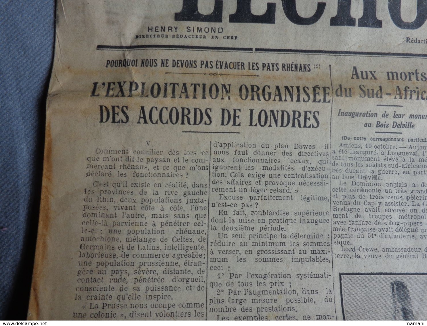 Journal  Cadeau Anniversaire -l'echo De Paris -11 Octobre 1926-la Volka Proletarienne -pub Auto-le Salon Automobile - Other & Unclassified