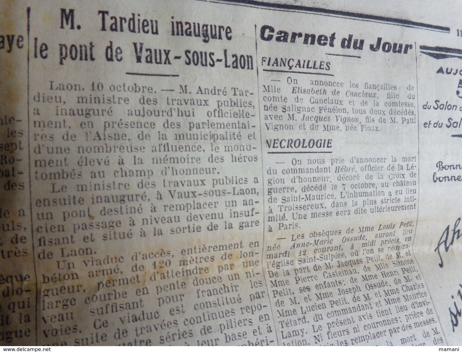 Journal  Cadeau Anniversaire -l'echo De Paris -11 Octobre 1926-la Volka Proletarienne -pub Auto-le Salon Automobile - Autres & Non Classés