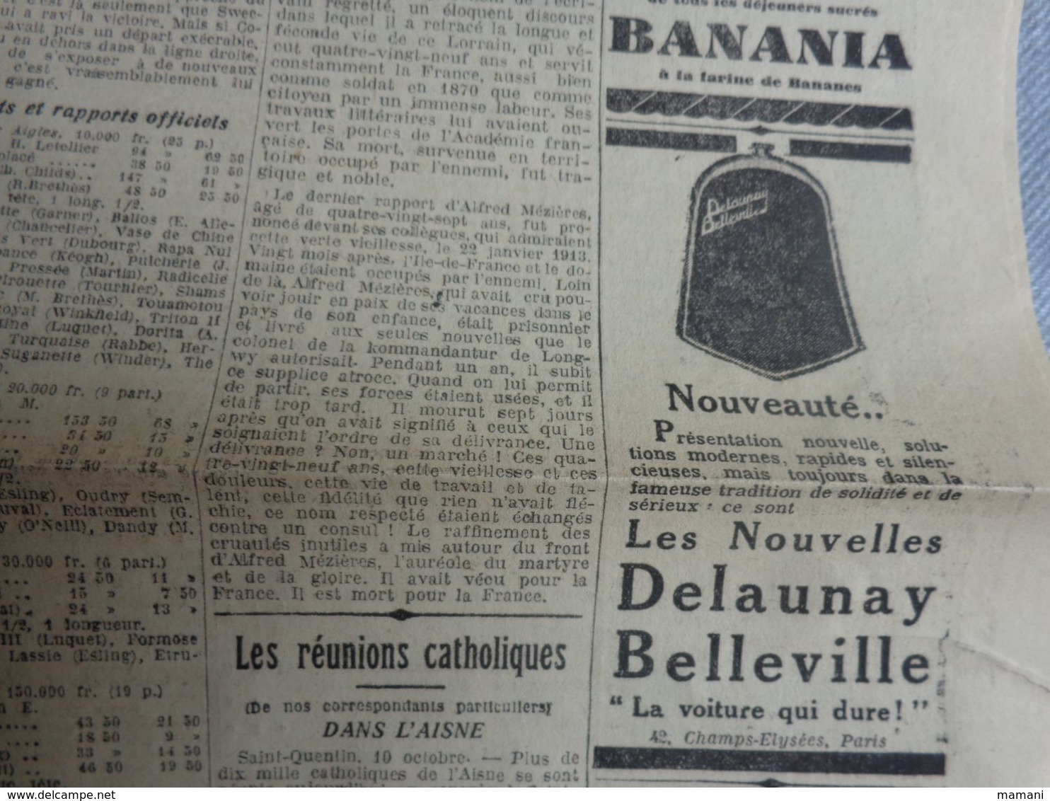 journal  cadeau anniversaire -l'echo de paris -11 octobre 1926-la volka proletarienne -pub auto-le salon automobile