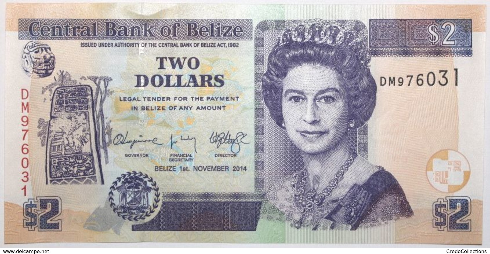 Belize - 2 Dollars - 2014 - PICK 66e - NEUF - Belice