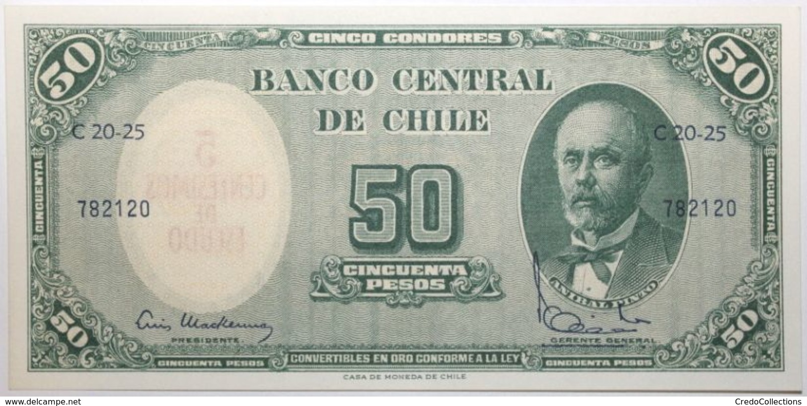 Chili - 5 Centesimos - 1960 - PICK 126b.1 - NEUF - Cile