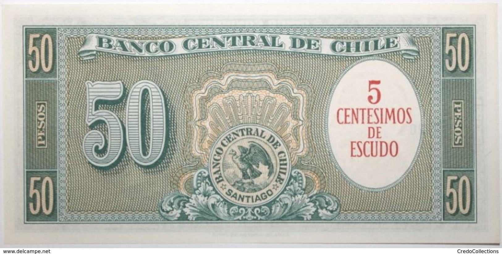 Chili - 5 Centesimos - 1960 - PICK 126b.1 - NEUF - Cile