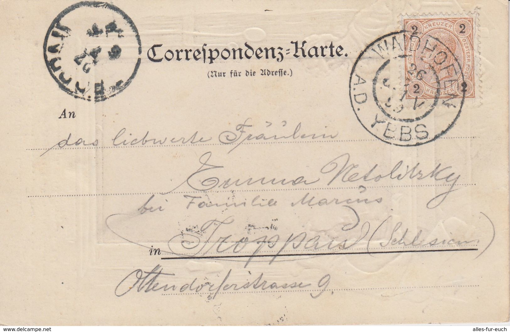 Litho, Prägekarte 1899 Gel. Gruss Aus Waidhofen An Der Ybbs, Niederösterreich, Österreich - Waidhofen An Der Ybbs