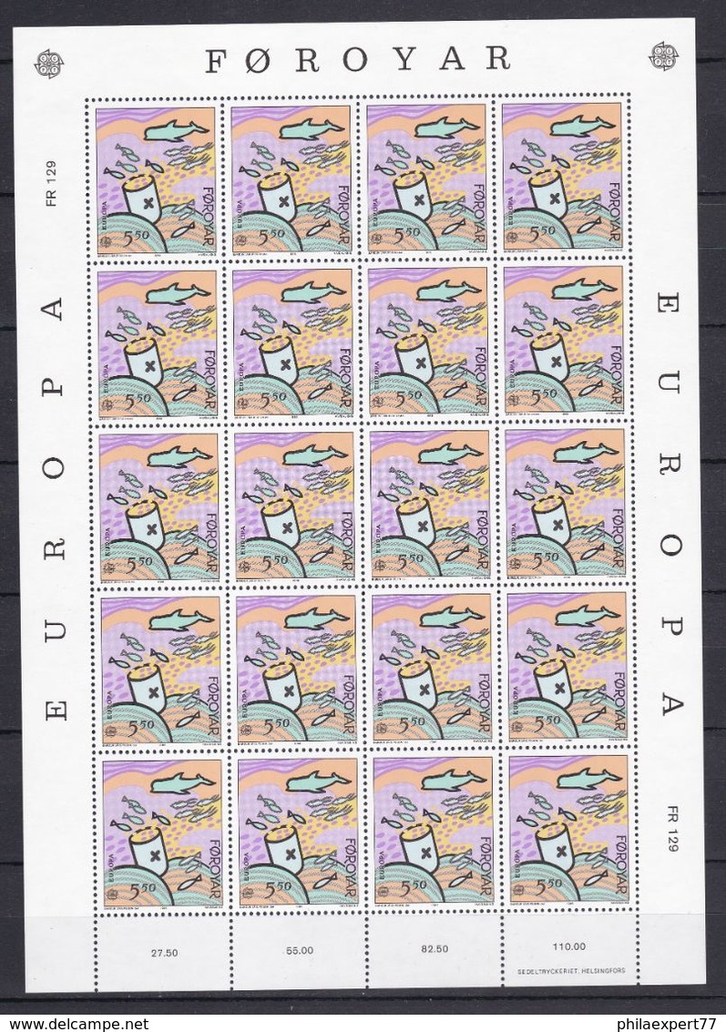 Europa-CEPT - Dänemark - Färöer - 1986 - Michel Nr. 135 -  Klb. - Postfrisch - 30 Euro - 1986