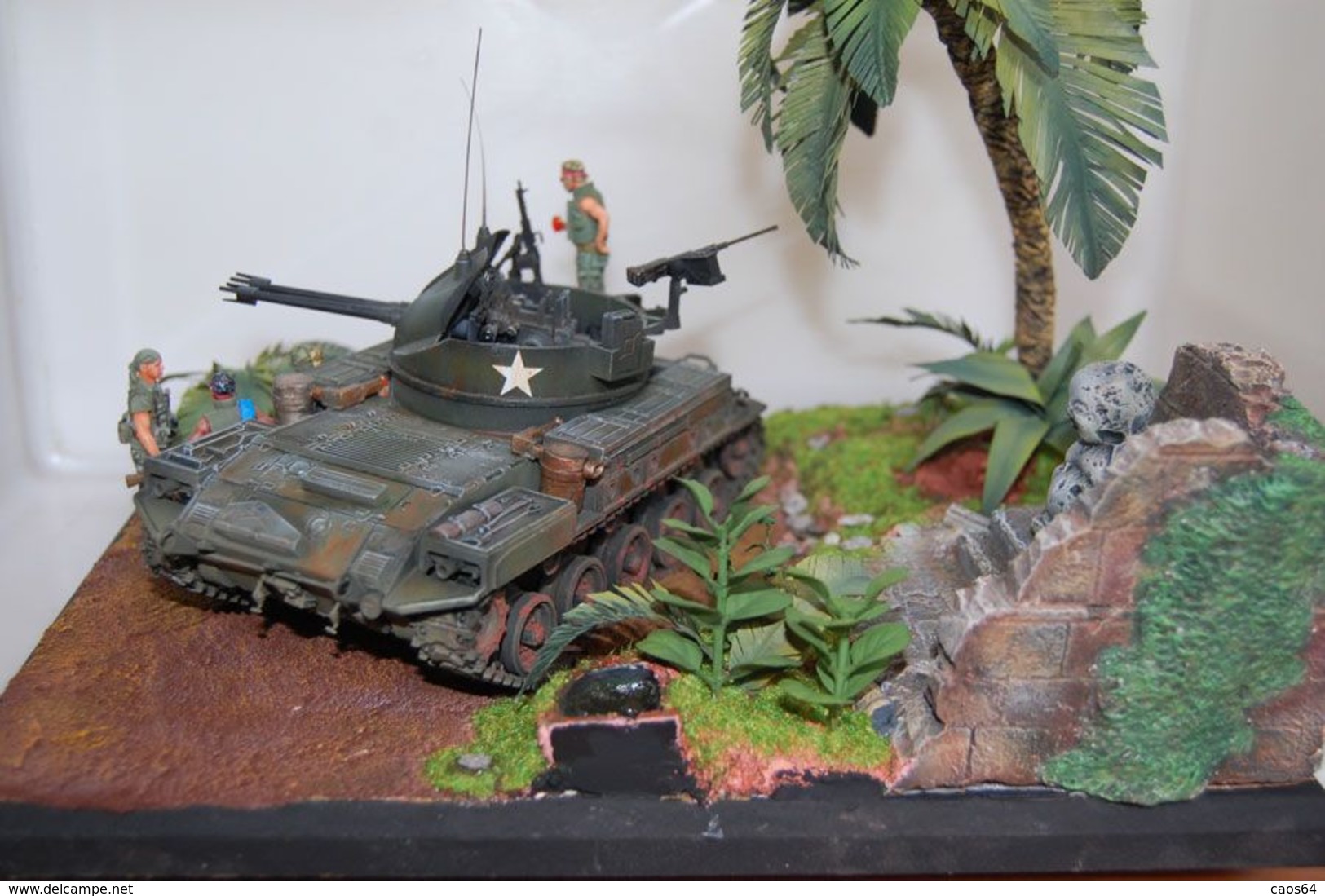 VIETNAM WAR M42 DUSTER TAMIYA VERLINDEN 1/35 DIORAMA - Tanques
