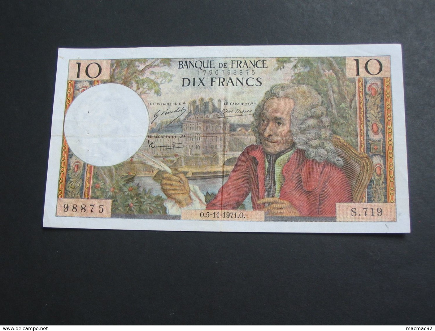 10 Dix Francs VOLTAIRE 5-11-1971   **** EN ACHAT IMMEDIAT **** - 10 F 1963-1973 ''Voltaire''