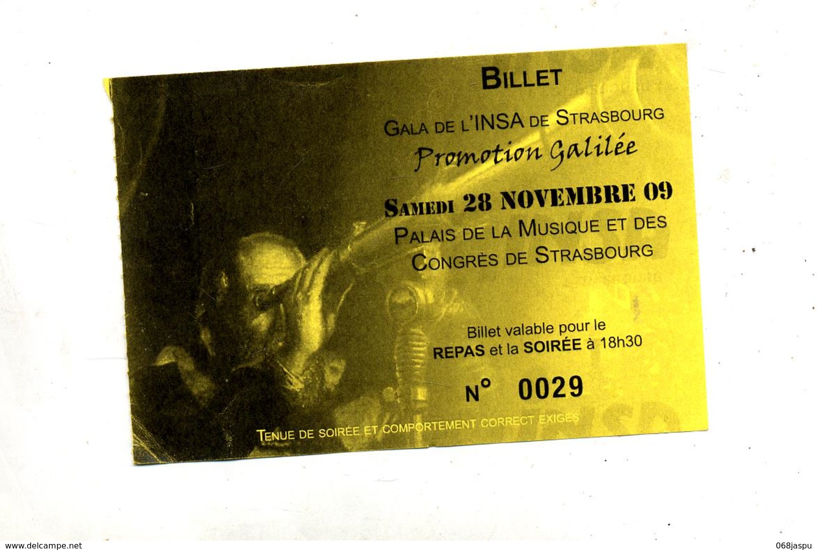 Ticket Soiree Insa Strasbourg  Galilée - Tickets - Vouchers