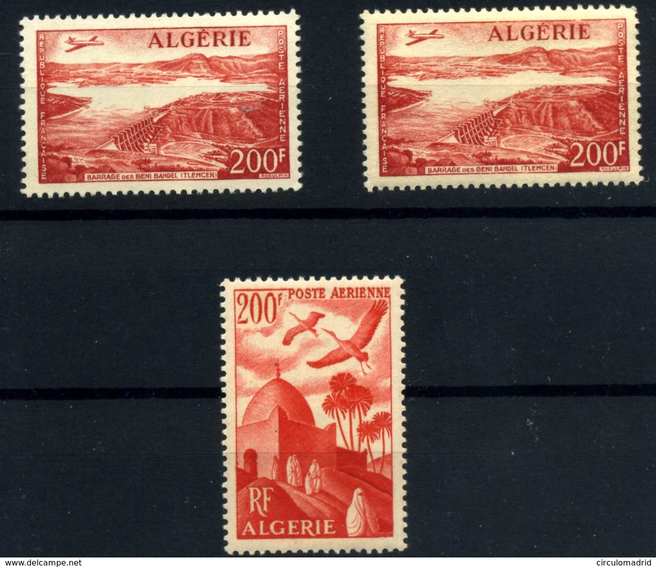 Argelia (aéreos) Nº 11, 14. Año 1949/57 - Algérie (1962-...)