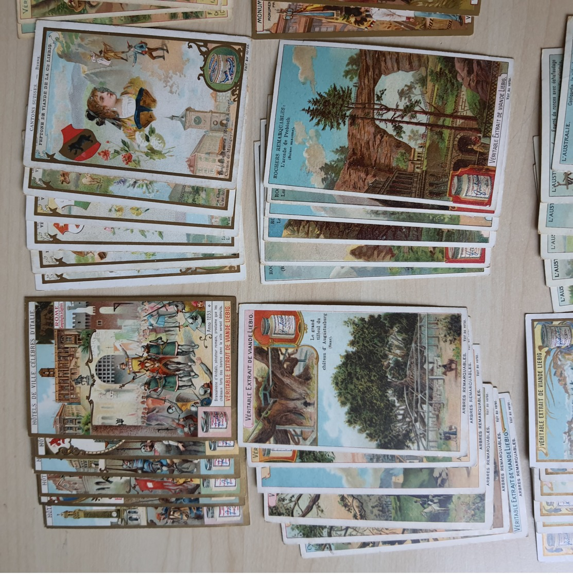 CHROMO Liebig - Lot Collection - 9 Sets Complets - 54 Cards - Rochers , L'Australie , ... - Liebig