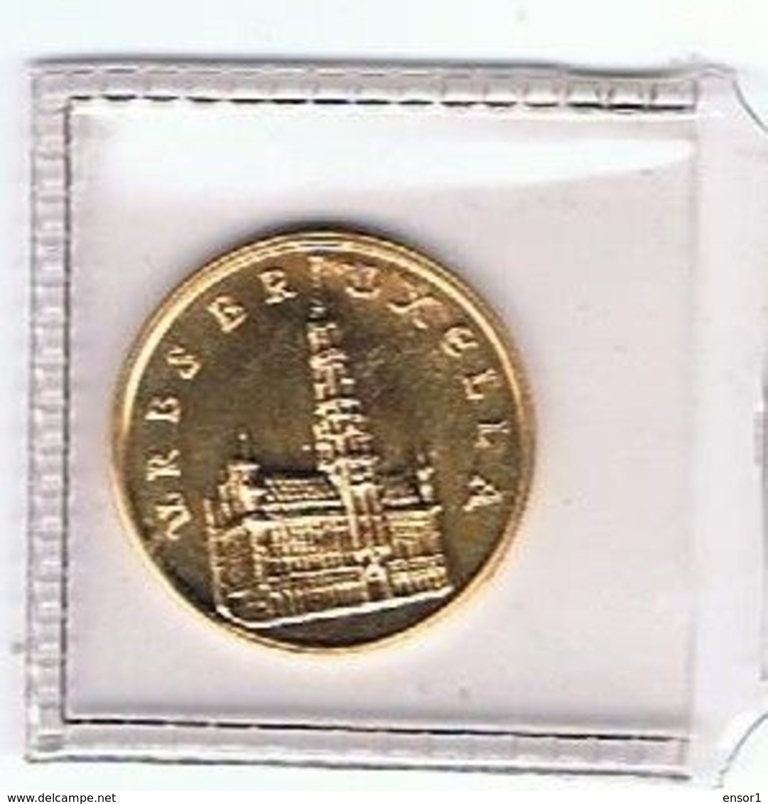 België 1979 Medaille Goud Gold Or 1000jaar Brussel Zeer Prachtig - Tokens Of Communes