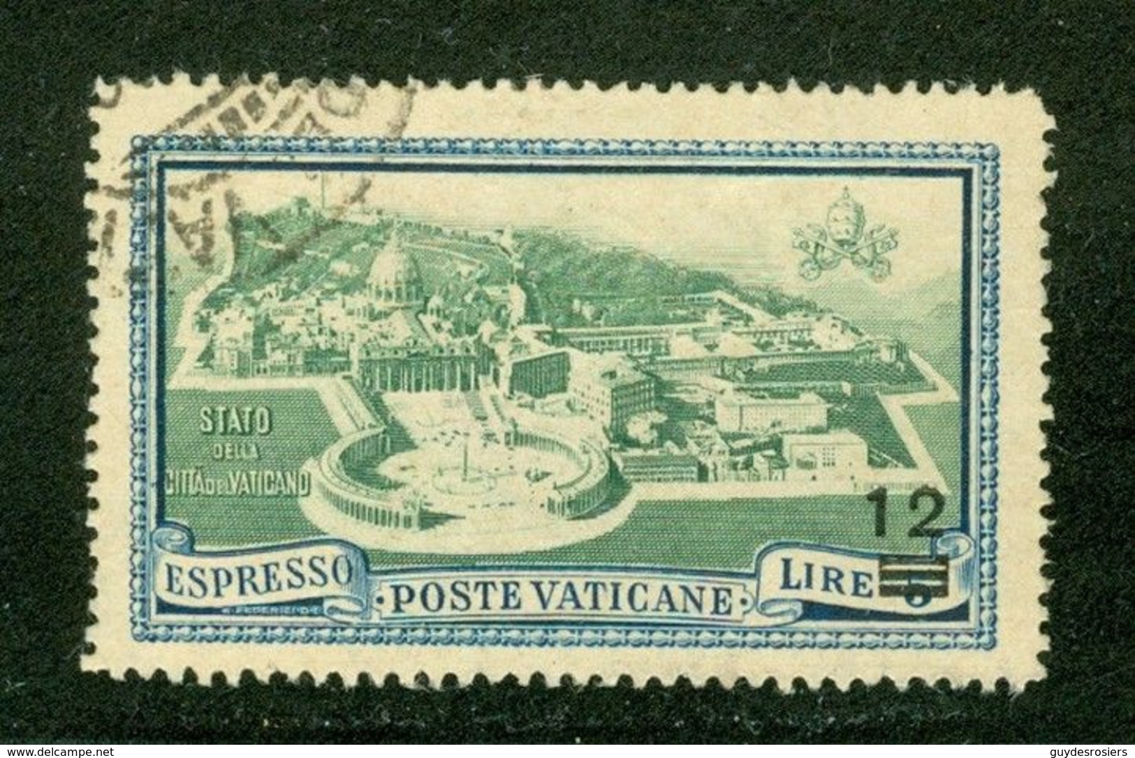 Vatican; Scott # E-8, Livraison Spéciale / Special Delivery; Usagé  (9282) - Impuestos