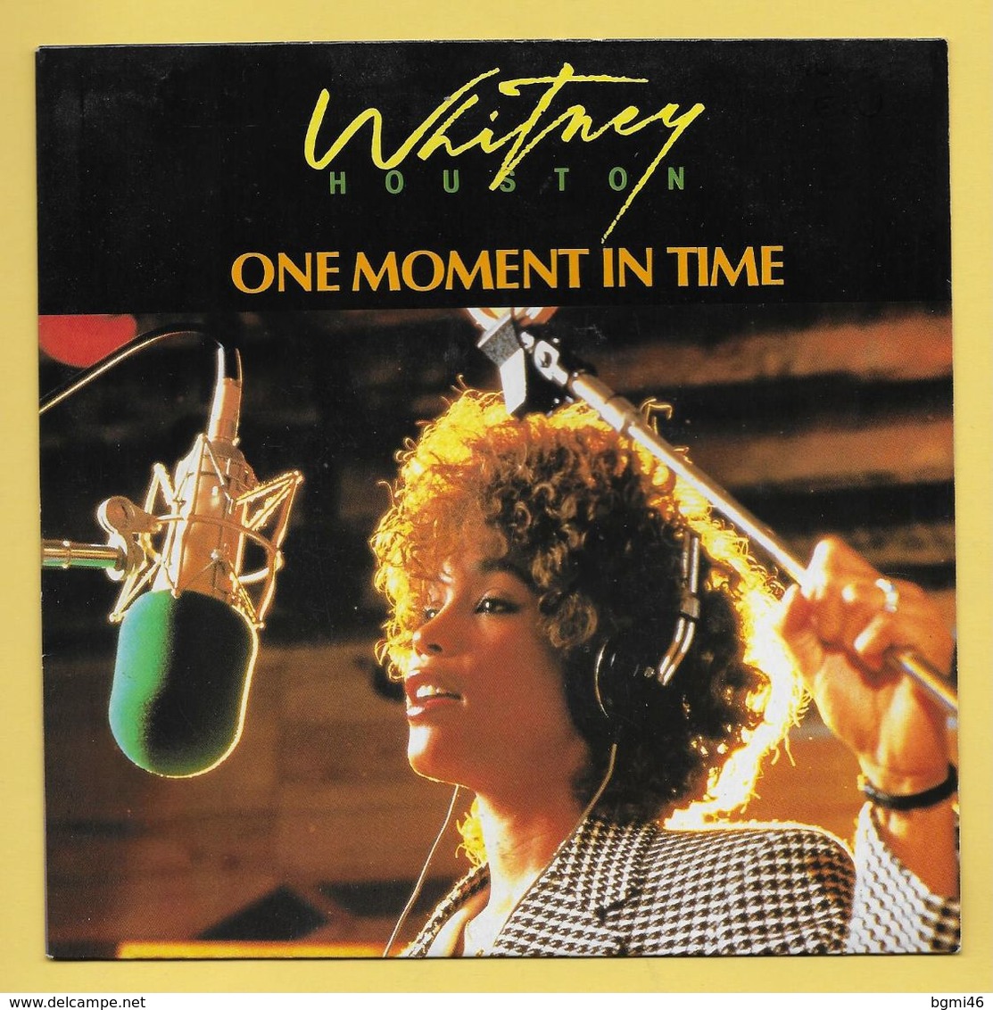 Disque Vinyle 45 Tours : WHITNEY HOUSTON :  ONE MOMENT IN TIME..Scan B  : Voir 2 Scans - Otros & Sin Clasificación