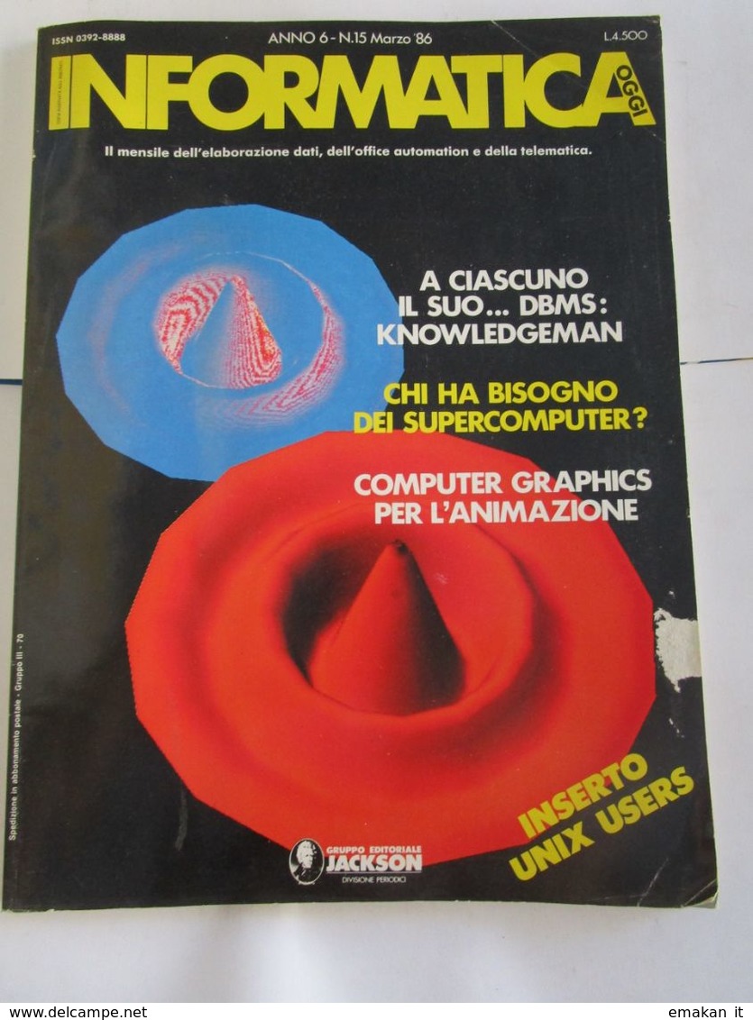 - RIVISTA INFORMATICA OGGI  N 15 / 1986 - Informatica