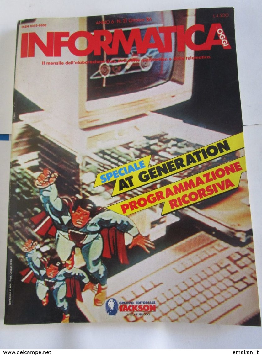 # RIVISTA INFORMATICA OGGI  N 21 / 1986 - Computer Sciences