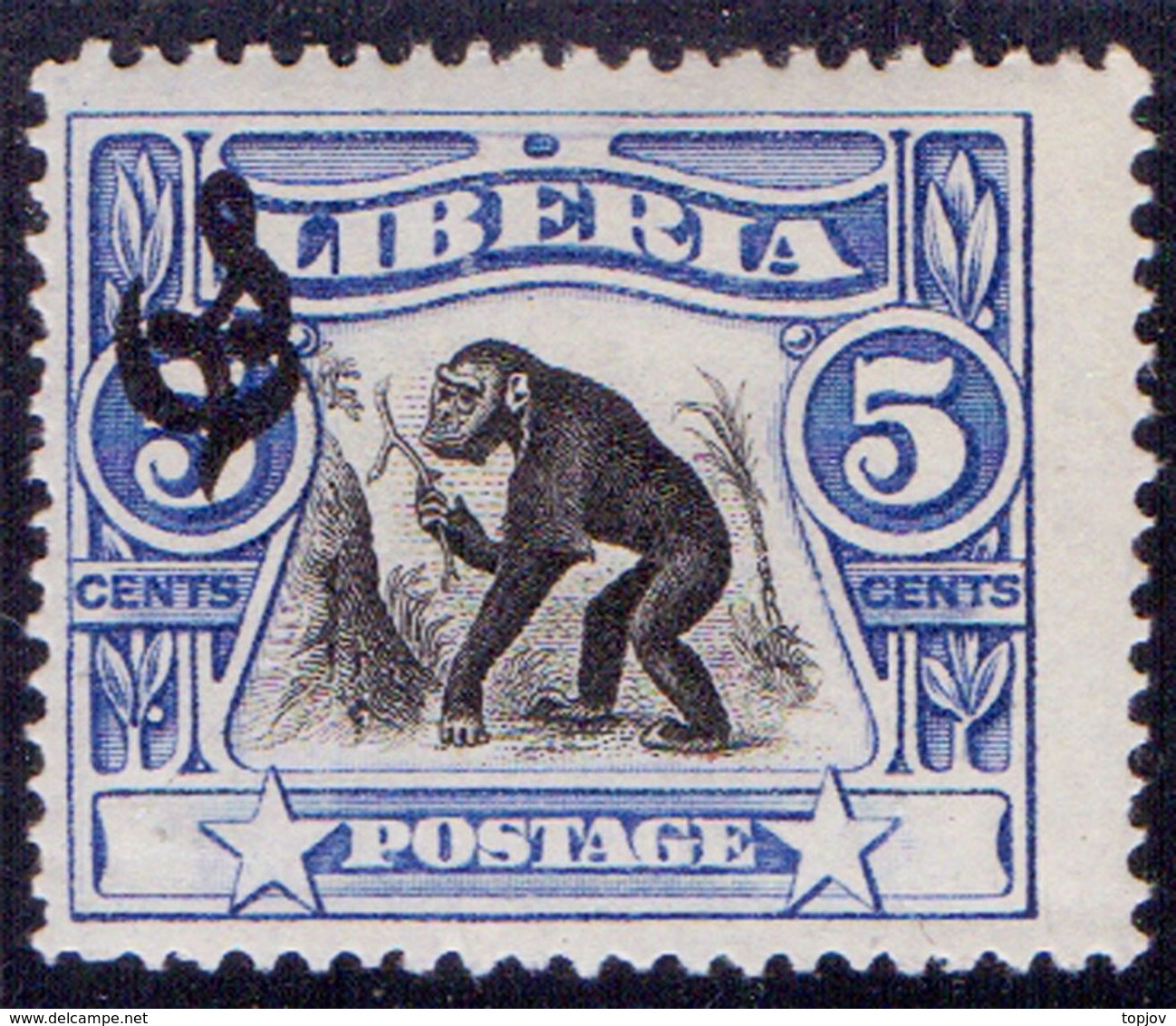 LIBERIA - MONKEY  DINST - *MLH - 1918 - Chimpansees