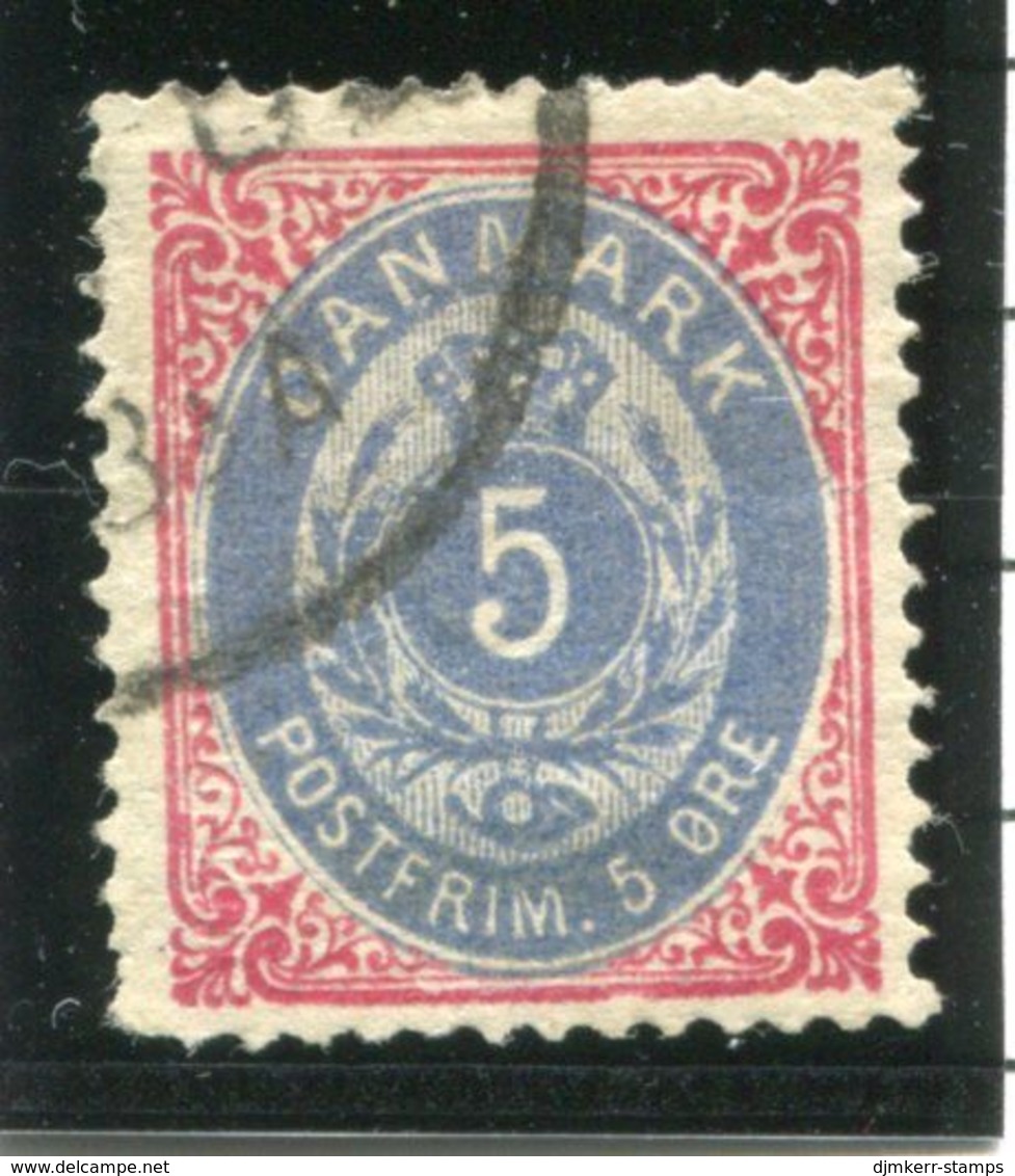 DENMARK 1879 Numeral In Oval 5 Øre, Used.  Michel 24 I Y A - Usati