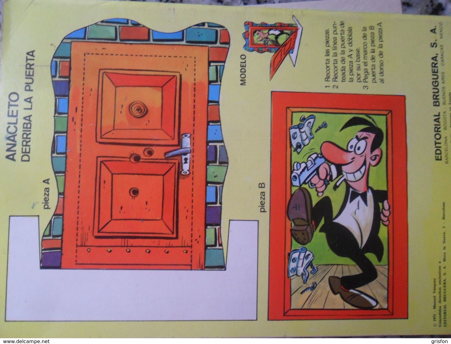 Bruguera Anacleto Agente Secreto Cut Out - Kinder- Und Jugendbücher